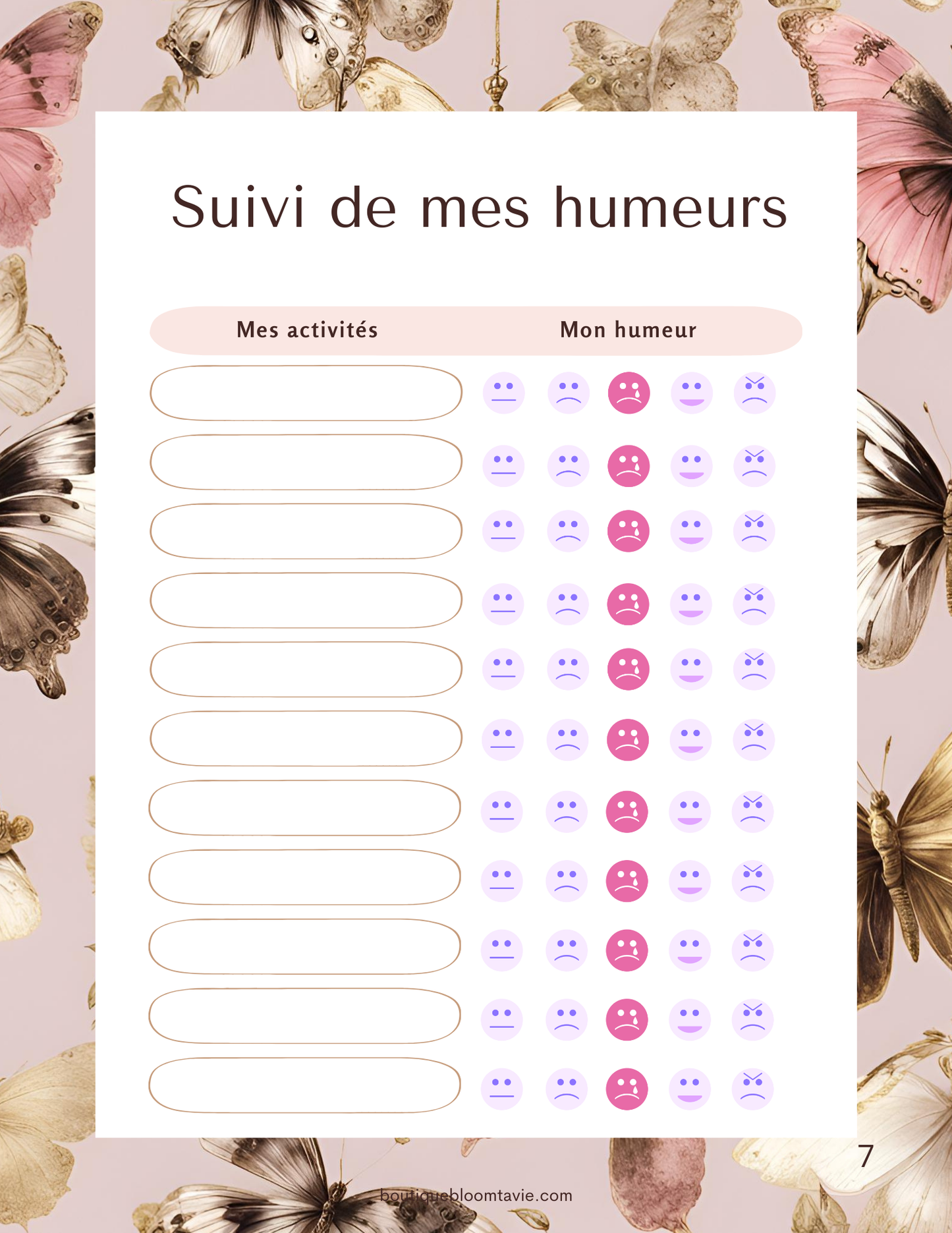Journal de Bien-Être Émotionnel - PDF à télécharger et imprimer